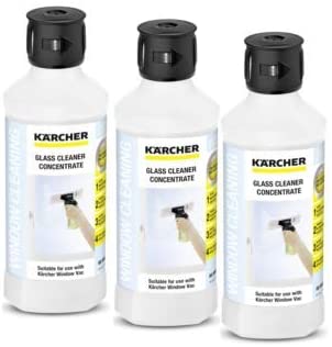 Kärcher Window Vac Glass Cleaning Surface Shine Concentrate Solution (Pack of 3), Clear, 1.5 l (Pack of 1)