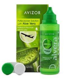 Avizor Alvera - multi-purpose contact lens solution - 1 x 100 ml, Multicolored, 100 ml (Pack of 1) - Image 2