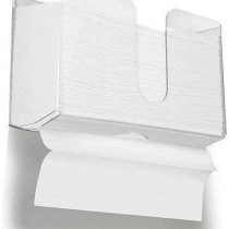 HIIMIEI Acrylic Wall Mounted Paper Hand Towel Dispenser Folded Hand Towel Dispenser for Folded Hand Towels Perfect for Kitchen, Bathroom, Restaurants