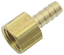 LTWFITTING Brass BSP Fitting Coupler/Adapter 3/8-Inch Female BSPP x 8mm Hose Barb(Pack of 25), 3/8" Female BSPP x 5/16"(8mm) Hose