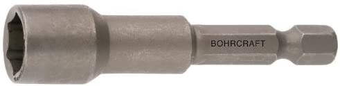 Bohrcraft Socket Without Magnetic with 1/4 Drive, Size 8.0 x 65 mm/Box, Pack of 1, 65011500865, Metall