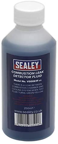 Sealey Vs0061F Combustion Leak Detector Fluid 250Ml, Blue, 249mm x 412mm x 72mm