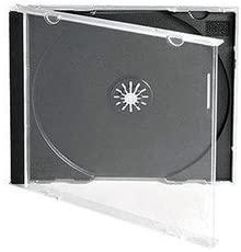Vision Media® 20 X Single CD Jewel Case Black Tray - 10.4mm Spine
