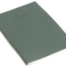 RHINO Stationery Exercise Book | A4 | 80 Page | 8mm Lined with Margin | Dark Green | Learning Resources | School Books | Pack of 10