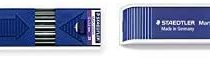 STAEDTLER Mars Carbon Leads (Pack of 12) + STAEDTLER Mars Carbon 4B Plastic Lead (Pack of 12)