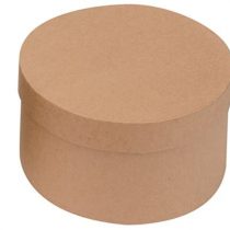 Glorex Round Box, Cardboard, Natural, 85mm