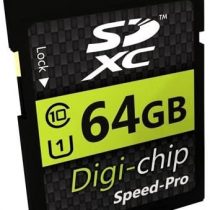 Digi Chip 64GB SDXC Class 10 Memory Card For Canon EOS 1300D, EOS 800, EOS M10, Powershot G5 X and Powershot G9 X Digital Cameras