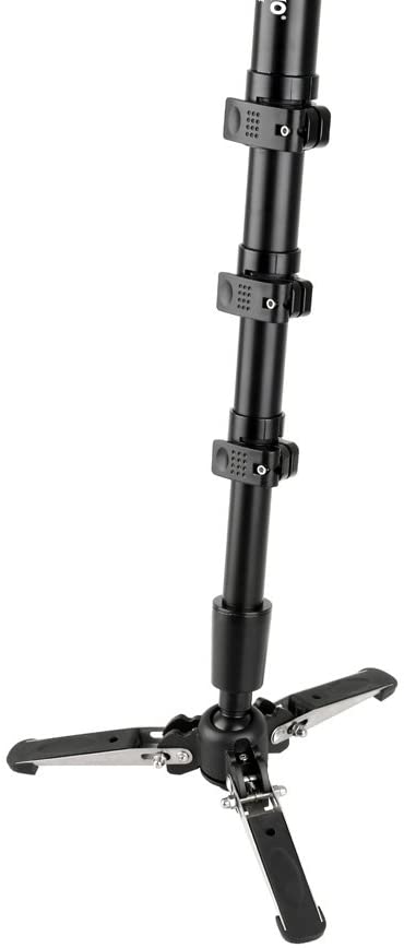 JUSINO Monopod with Removable Base/Table Tripod (Quick Release Clips) VM-324E, VM-324E (12 kg load) - Image 3