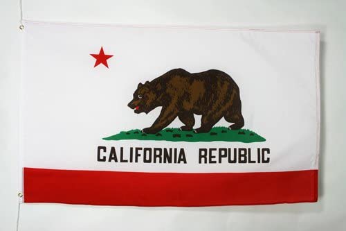 AZ FLAG, California Flag, 2x3 Ft, 100D Polyester Californian Banner with Two Metal Grommets, Fade Resistant, Vivid Colors