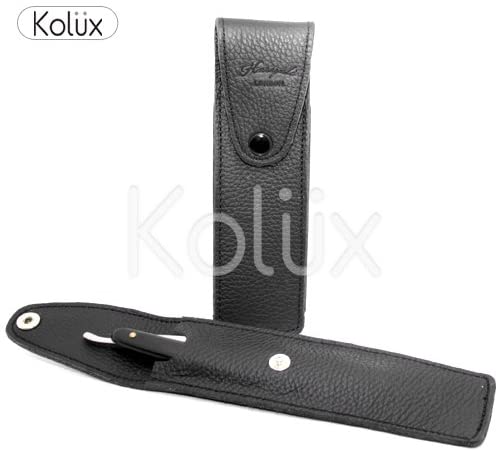 Haryali London, Leather Straight Razor Case, Razor Travel Pouch for Men Leather Razor Pouch with Razor Blade Protection