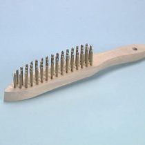 Faithfull FAI680B4 Brush, 680/B4 Wire Scratch 4 Row, Brass
