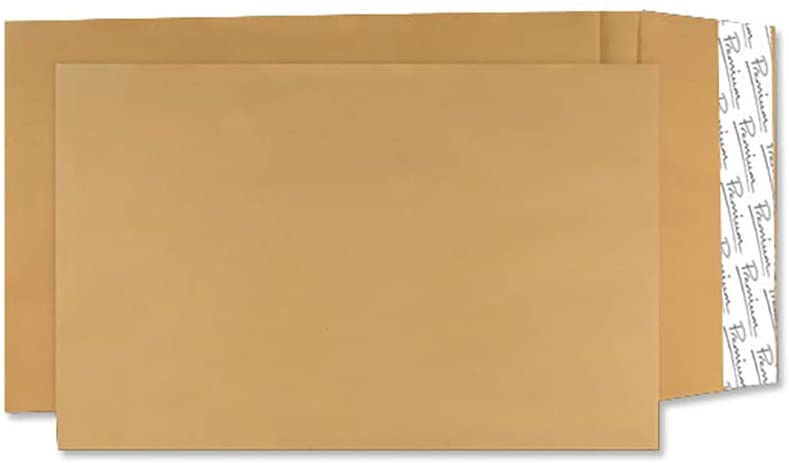 Blake Avant Garde C4 324 x 229 x 25 mm 140 gsm Heavyweight Extra Strong Peel & Seal Gusset Pocket Envelopes (AG0052) Cream Manilla