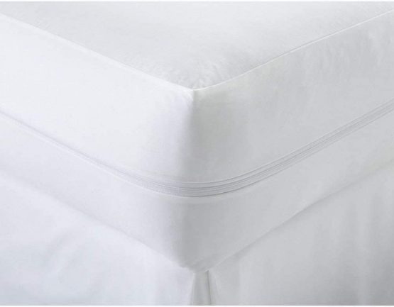 IMFAA Fully Zipper Encasement Anti Bug Bed & Anti allergy waterproof Mattress Protector (Super King(182x200+40)Cm)