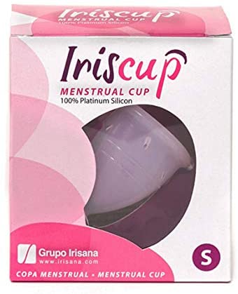 Irisana, Menstrual Cup, Size S, Pink, 8.5 x 4.5 x 9.5 cm, Surgical Silicone, DIU Compatible, Eco-Friendly and Bio-Compatible