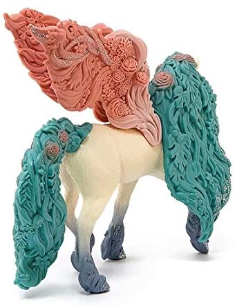 SCHLEICH Bayala 70590 Majestic Sparkle Flower Pegasus, Magical Toy Figurine with Glittery Detail, Part of BAYALA Theme World - Image 4