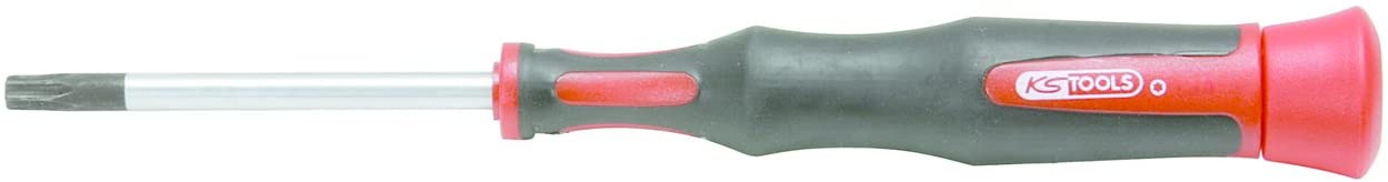 KS Tools 500.7154 Electronic Screwdriver Drill Torx T10, Black / Red