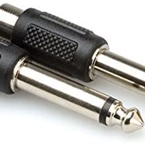 HosaTech GPR-101 RCA to 1/4 inch TS Adapter (Pack of 2)