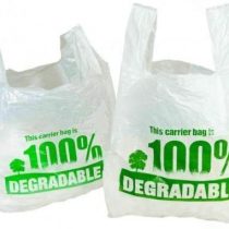 100% Degradable White Vest Carrier Bags 11" x 17" x 21" Large Eco Friendly Plastic Bags Shopping Bags (500)