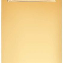 A6 Clipboard Gold Stainless Steel Metal Legal Pad Menu Writing Pad Office Organiser with Hanging Hole by NEWBEER 8.27x5.91inch 11.18oz 12pack
