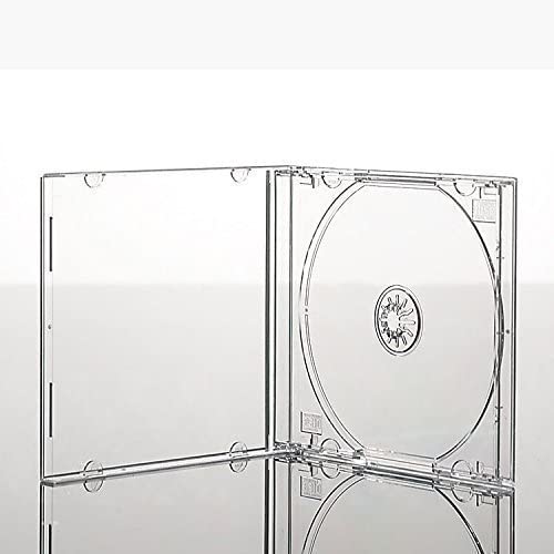 Vision Media® 10 x Premium Single CD Jewel Cases with Clear Tray Assembled -10.4mm Spine