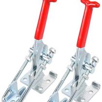 Linseray 2pcs 431 Hand Tools Toggle Clamps Quick Pull Hook Bolt Lock Metal Hold Down Latch-Action Toggle Clamp 701 lbs Capacity