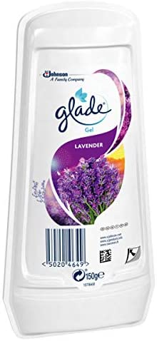 Glade Solid Gel Air Freshener, Odour Eliminator for Home & Bathroom, Lavender, Pack of 8 (8 x 150g), 150 g (Pack of 1) - Image 3