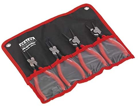 Sealey Ak8454 Circlip Pliers Set 4Pc 180Mm, White - Image 2