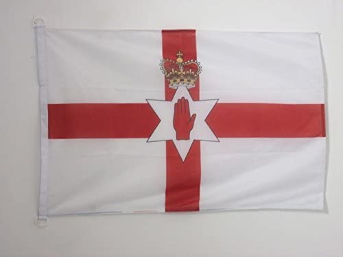 AZ FLAG, Northern Ireland Flag, 2x3 Ft, For Outdoor, Irish Banner Knitted Polyester with Two Plastic Rings, Fade Resistant