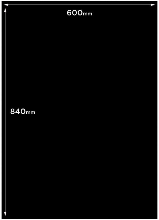 Chalkboards UK WC631 Double Sided Board, Wood, Black, A1 84 x 60 x 0.6 cm - Image 2