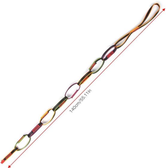 Alomejor Safety Daisy Chain Rope Outdoor Nylon Climbing Equipment Downhill Daisy Rope Yoga Daisy Strap Belt - Image 2