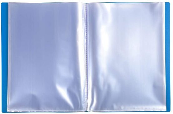 Exacompta Semi-rigid PP Display Book A4 100 Pockets Blue - Image 3