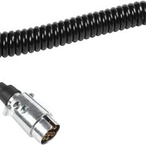 ETUKER 6m 7 Pin Trailer Plug Socket Extension Lead, 12V 7 Pin 6m Extension Lead Towing Caravan Trailer Truck RV Electrical Wiring Cable Connector Trailer Line (6m 7 Pin Extension Lead)