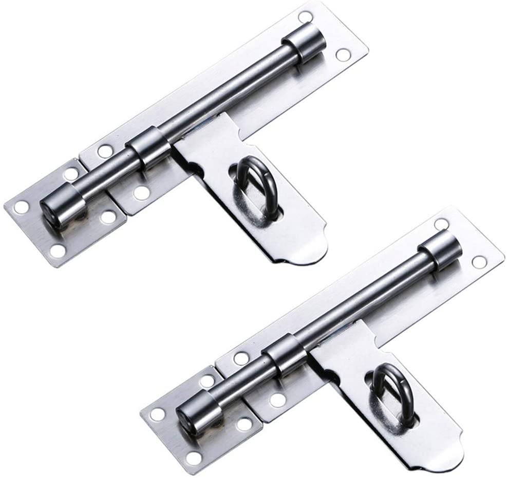 Door Bolts, 2 Pieces Stainless Steel Latch Sliding Door Lock, Surface Mounted Slide Bolt For All - View #11