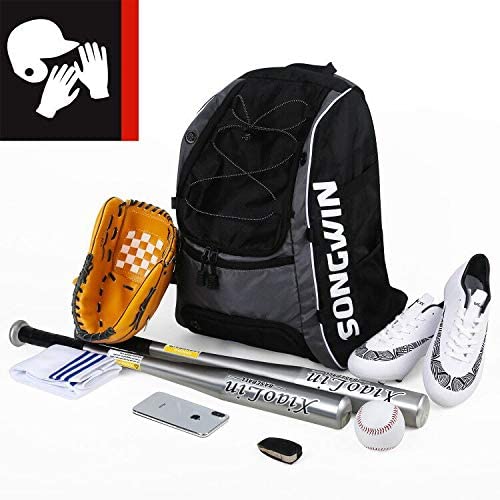 Baseball Bag Baseball Backpack with External Helmet Holder for Baseball, TBall & Softball