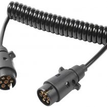 ETUKER 6m 7 Pin Trailer Plug Socket Extension Lead, 12V 7 Pin 6m Extension Lead Towing Caravan Trailer Truck RV Electrical Wiring Cable Connector Trailer Line (6m 7 Pin Extension Lead)