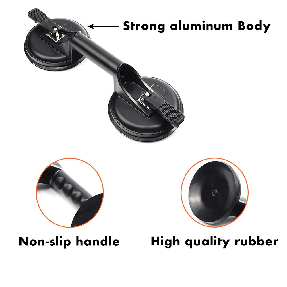 thumbnail image 2 of FLKWOP Suction Cup Heavy Duty Aluminum Vacuum Glass Puller, Floor Gap Fixer Tool For Laminate Floor Gap Repair 2025 New 2 of 9