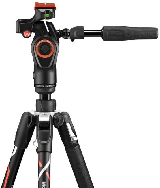 Manfrotto Befree 3-Way Live Advanced Camera Tripod for Sony's Alpha Cameras, Aluminium Travel MiniTripod, Lever Lock, with 3-Way Fluid Head, for Photo and Video, Vlogging Equipment, with Carry Bag - Image 2