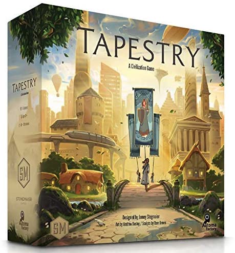 Stonemaier Games, Tapestry Board Game, Ages 14+, 1-5 Players,90-120 Minutes Playing Time, Brown, Medium