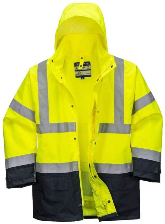 Portwest S768YBRL Hi-Vis Executive 5-in-1 Jacket, Regular, Size: Large, Yellow/Black - Image 2