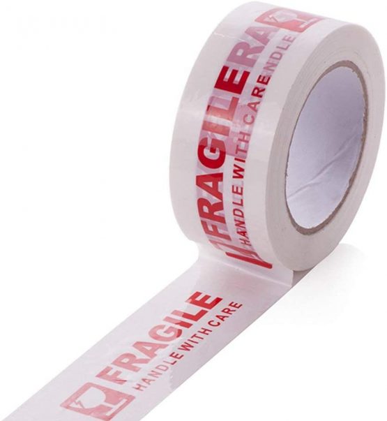 3 Rolls of TRENDWEARZ Fragile Handle with Care Packaging Tapes 66MX48MM for PARCELS and Boxes. Heavy Duty Fragile Packing Tape, Strong, Secure and Sticky Seal for Your PARCELS - Image 2