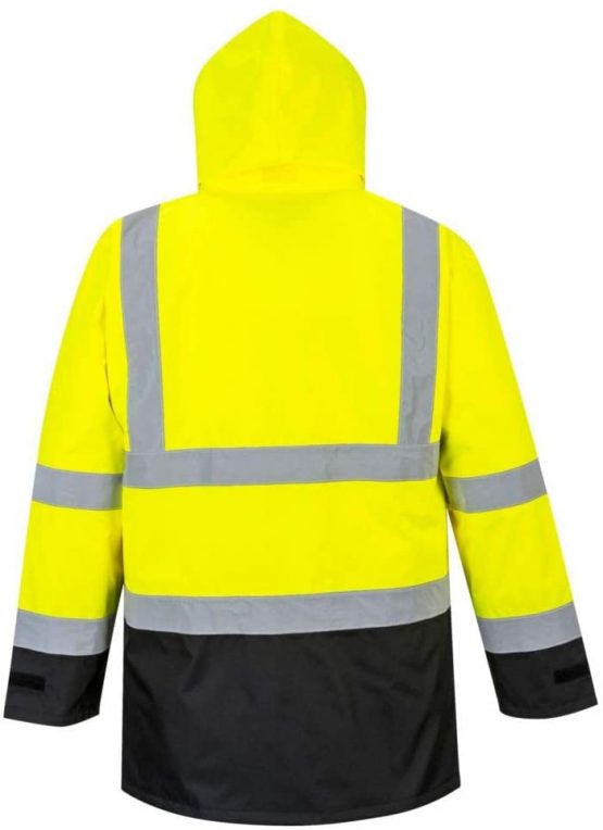 Portwest S768YBRL Hi-Vis Executive 5-in-1 Jacket, Regular, Size: Large, Yellow/Black - Image 3