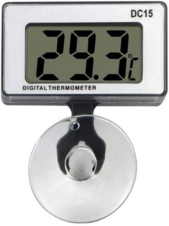 Gellvann Digital Aquarium Thermometer Submersible with Suction Cup Waterproof LCD Digital Fish Tank Aquarium Thermometer for Tropical and Marine