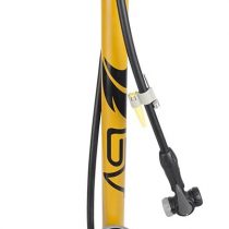 BV Bicycle Ergonomic Bike Floor Pump with Gauge & Smart Valve Head, 160 psi, Automatically Reversible Presta and Schrader