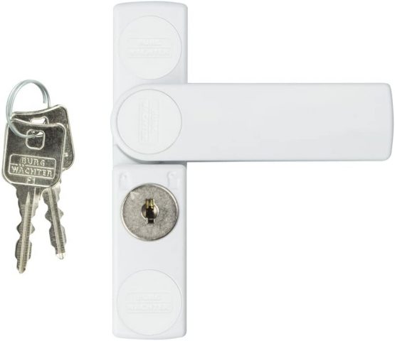 BURG-WÄCHTER Winsafe WS 11 W SB window lock, 1 piece, 142 x 24 x 35 mm, white - Image 3