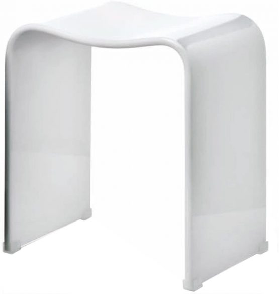 Decor Walther 0506850 DW 80 Acrylic Bath Stool White BigaMart