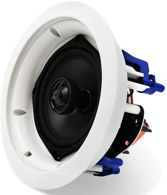 Herdio 5.25 Inches 300 Watts Round Bluetooth Ceiling Speakers 2 Way Flush Mount Stereo Sound Bathroom Speaker For Bedroom Home Living Room - Image 2