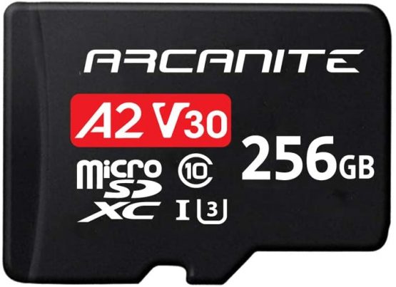 ARCANITE 256GB microSDXC Memory Card with Adapter - A2, UHS-I U3, V30, 4K, C10, Micro SD, Optimal read speeds up to 95 MB/s - Image 2