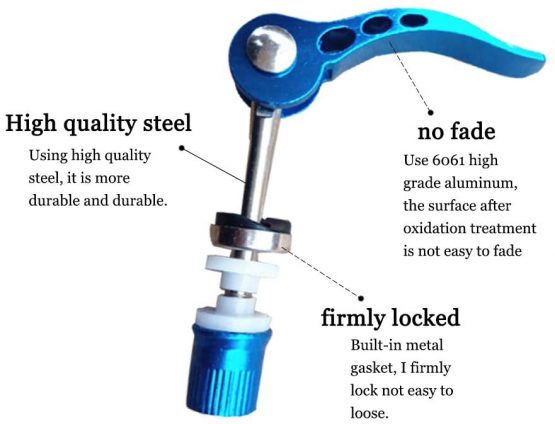 DAZISEN Quick Release Bicycle Clamp - Seatpost Clamp Suitable for Mountain Bicycle Road Bike - Image 4