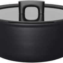 Fiskars 1052228 Casserole, Dia: 26 cm, Capacity: 5 litres, Suitable for All Types of hobs, Aluminium/Plastic, Scratch-Resistant, Non-Stick Coating, Hard Face, 5 liters