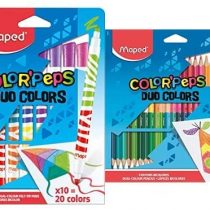 Maped Color Peps Duo Felt Tip Pens (10 pack) & Duo Colouring Pencils (24 pack)